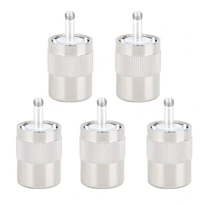 Immagine di Tosuny Spina Connettore cavo, 5 pezzi testa alimentatore maschio UHF PL 259 per cavo coassiale RG8/RG214/RG213 9913/LMR400 da 50 Ohm.