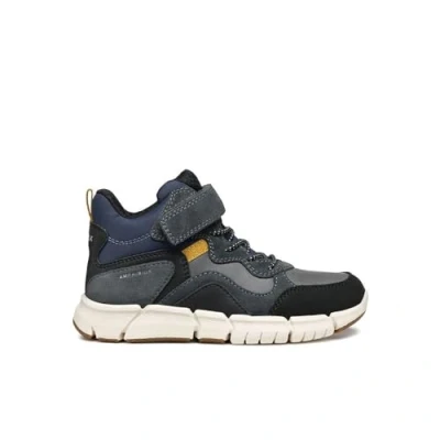 Immagine di Geox Flexyper BOY ABX Stivaletti stringati per bambini, Taglia: 34, Dark grey/navy pelle e finta