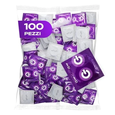 Immagine di ON) Preservativi Strong I Larghezza 54 mm Pacchetto da 100 unità premium extra forti Spessore parete 0,09 vegani per uomini