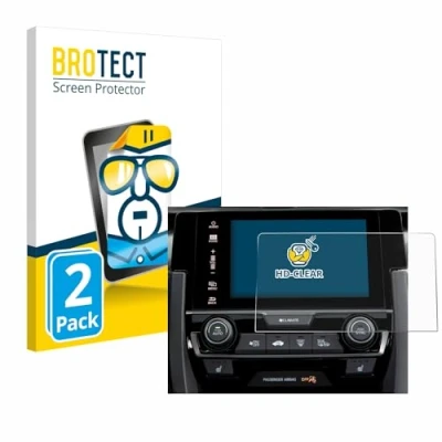 Immagine di brotect Pellicola Protettiva per Honda Civic 2020 Infotainment System Protezione Schermo (2 Pezzi) [Trasparente, Anti Impronte]
