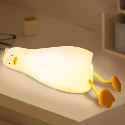 Immagine di PQETBV Anatra Luce Notturna Bambini, Lampada Bambini Carina LED, Lucina per Regolabile con Timer, Decorazione Della Stanza Regali Ragazzi, Ragazze