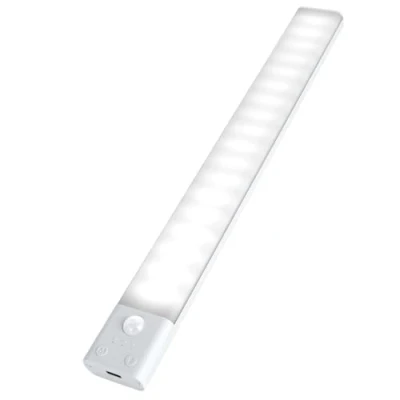Immagine di AiQInu Ricaricabile LED Sottopensile, 120 Luce Armadio con Sensore Movimento, Dimmerabile Lampada Striscia Magnetica Adesiva per Cucina, Scale, Corridoi