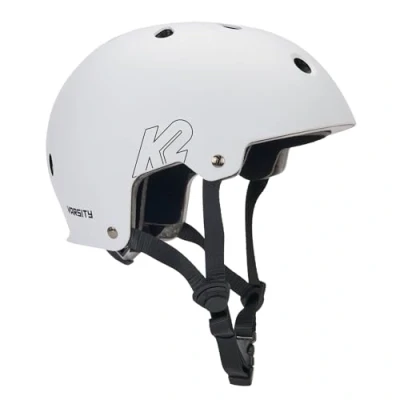Immagine di K2 Varsity, Casco per Pattini in Linea Unisex Adulto, Bianco, M (55 58 cm)