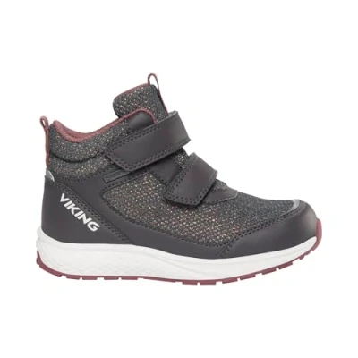 Immagine di Viking Goretex Bouncy Stivaletti stringati per bambini, Taglia: 28, Charcoal Scarpe