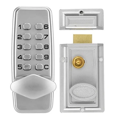 Immagine di serratura per porta meccanica digitale con password, sicurezza a codice durevole, armadietto meccanico 2 4 cifre, porte interne ed esterne.