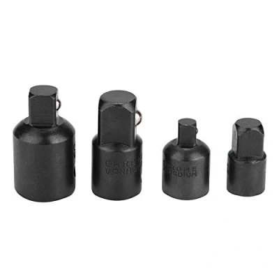 Immagine di 4 pezzi Acciaio al Cromo Vanadio Drive Socket Adapter Riduttori del Convertitore per Chiave di Conversione dei Driver Impatto, Da 3/8 a 1/4, 1/2 3/8, 1/2, 1/4