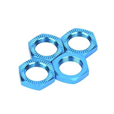 Immagine di Drfeify Dadi Ruota, in Lega di Alluminio M12 17mm Chiave Aggiornamento Parte Compatibile con Auto 1/8 RC(Blu) Accessori per automodelli