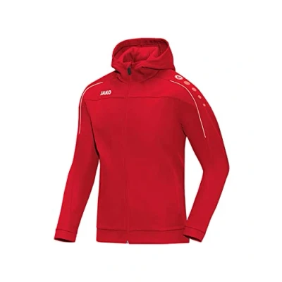 Immagine di JAKO Kapuzenjacke Classico, Felpa con Cappuccio da Donna, Colore: Rosso, 40