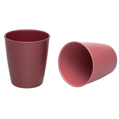 Immagine di nip Eat Green Ecoo, tazza per bambini e dai 12 mesi in su, senza melamina, microonde lavastoviglie, 2 pezzi, rosso