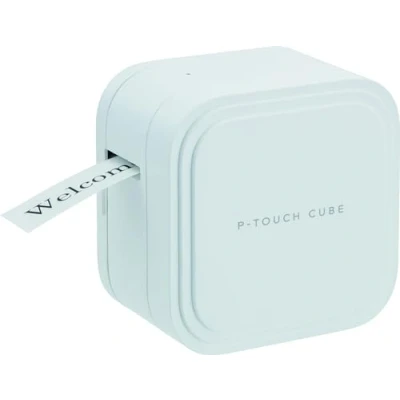 Immagine di Brother P touch CUBE Pro PT P910BT, Stampante per etichette e nastri completa compatta con ricarica USB connettività Bluetooth, Taglierina automatica a taglio completo o parziale, fino 36 mm