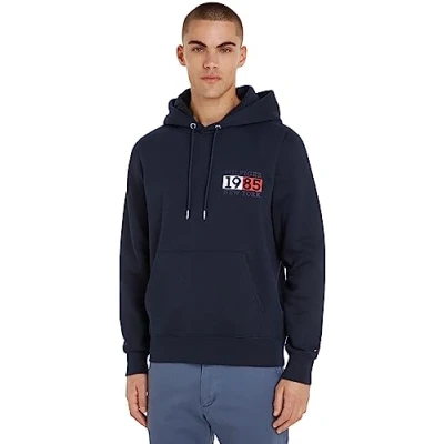 Immagine di Tommy Hilfiger NEW YORK FLAG Hoody Felpa, Uomo, Taglia: Large, Desert sky