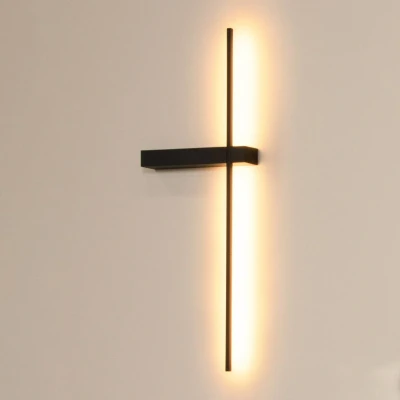 Immagine di Lucide Applique a LED Segin, altezza 60 cm, 6W, nero, alluminio