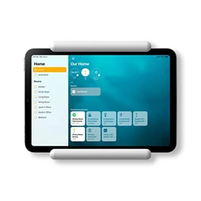 Immagine di elago Home Hub Mount Supporto da Parete Compatibile con Apple iPad Mini, Air, Pro per Homekit, Installazione facile, Senza graffi, Gestione cavi inclusa (Bianco)