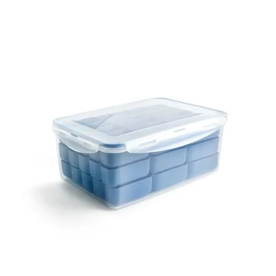 Immagine di IBILI Contenitore per Conservare Crocchette, Plastica priva di BPA, 3 Vassoi Impilabili 45 Crocchette