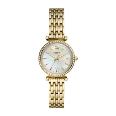 Immagine di Fossil Carlie MINI Orologio goldcoloured, Donna, Taglia: One Size, Gold coloured