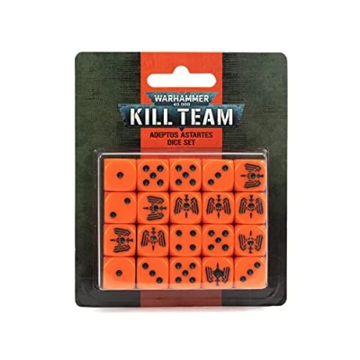 Immagine di Games Workshop Warhammer 99220101025 Set di dadi Kill Team Adeptus Astartes, colore: Nero