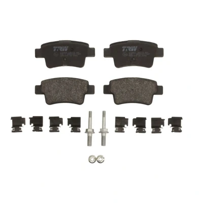 Immagine di TRW GDB1714 Kit pastiglie freno Non predisposto per contatto segnalazione usura con bulloni pinza accessori OPEL: Corsa D Hatchback