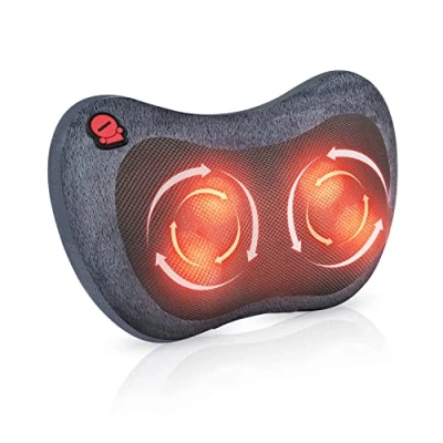Immagine di Comfier Cuscino Massaggiante con Calore Massaggiatore Collo e Spalle 3D Shiatsu, Cervicale Portabile per Collo, Spalle, Schiena, Vita, Sollievo Dolore Muscolare