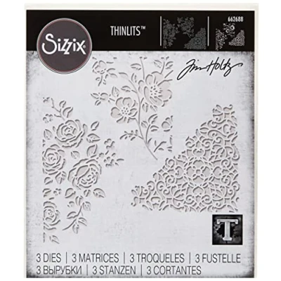 Immagine di Sizzix Thinlits Fustella, Supporti Misti N. 5, Multicolore, 9,53cm x 9,53 cm 7,3 8,89