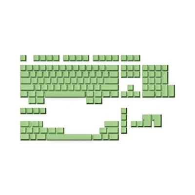 Immagine di Ranked Copritasti Premium Vuoti Blank Keycaps PBT spesso 1,4 mm Profilo Cherry per Tastiera Meccanica (Pistacchio, 139 Tasti)