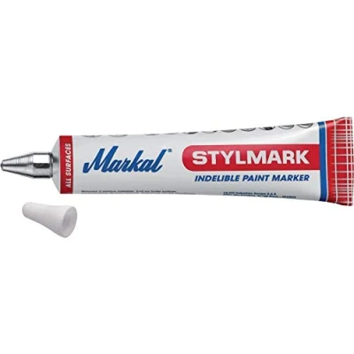 Immagine di Markal 96653 Pennarello, punta a sfera, 3 mm, in acciaio, giallo, 1 unità (confezione da 1)