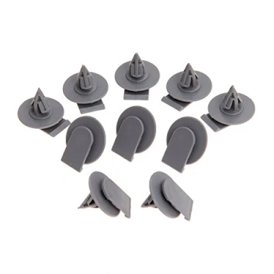 Immagine di Bowarepro, Set di 20 clip per passaruota con modanatura laterale, in plastica, colore: grigio, esterni