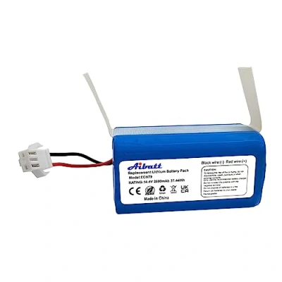 Immagine di Aibatt Batteria di ricambio compatibile con Eufy RoboVac 11,11S,11S MAX,30C,15C,15C MAX,30C MAX,35C,G10 Hybrid,G20 Series,G30 Series,G40 Hybrid+, X500, DEEBOT N79S,N79 (14.4V/ 2600mAh)