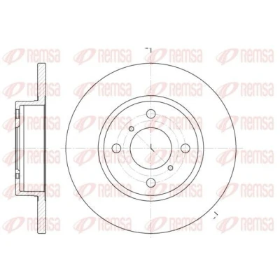 Immagine di REMSA 6621.00 Disco freno Assale anteriore 247, 247 12 4 pieno OPEL: Agila A, SUZUKI: Wagon R+ II Hatchback, I Hatchback