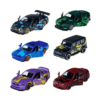 Immagine di Majorette Limited Edition 8 6 Modellino auto mimetico, con carte da collezione, giocattolo in metallo, ruota libera e sospensioni, ragazzi ragazze dai 3 anni su