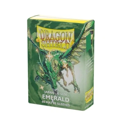 Immagine di Dragon Shield Custodie: Matte Japanese Emerald 60 CT Custodie per carte formato giapponese Yu Gi Oh! lisce e resistenti Compatibile con
