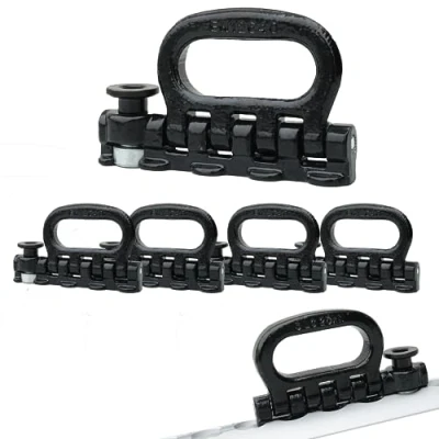 Immagine di 4 X quattro volte Fitting endbeschlag endfitting F. airlin Schiene 4000 Dan, pieghevole