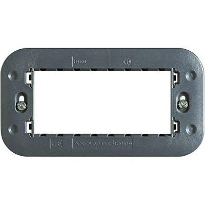 Immagine di BTicino H4704 Axolute Supporto 4 Moduli, Blu Scuro