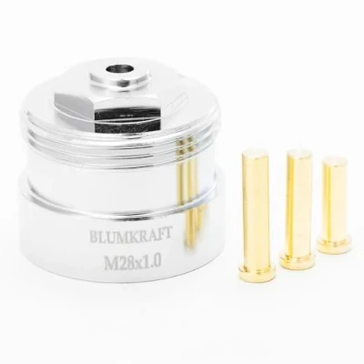 Immagine di BLUMKRAFT Adattatore in metallo per radiatori M28 x1.0 M30x1.5 compatibile con Vama, Orkli. Valvola termostatica M30 M28F M30M