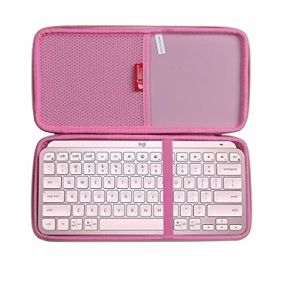 Immagine di Hermitshell Custodia rigida da viaggio per Logitech MX Keys, mini tastiera illuminata wireless minimalista (oro rosa)