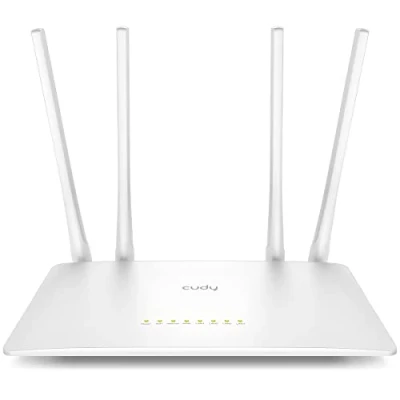 Immagine di Cudy AC1200 Router WiFi Smart, Estensore WiFi, Punto di Accesso Wireless, WISP, Internet Wireless Dual Band 5GHz, LAN 10/100Mbps, Antenne 5 dBi, VPN, Ospite, Modalità AP, WR1200