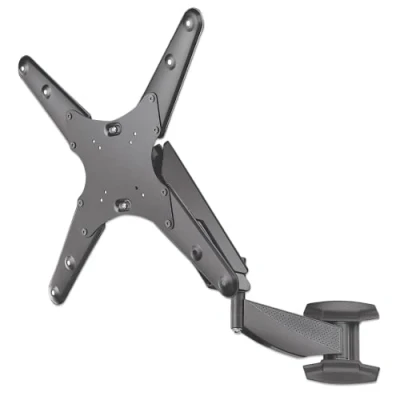 Immagine di Manhattan 461641 Supporto a parete per TV Adatto curve, Regolabile in altezza , Inclinabile, Orientabile 53,3 cm (21) 152,4 (60) Ruotabile,