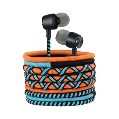 Immagine di URIZONS Colorate Cuffiette Cuffie con Filo 3.5 mm Auricolari Microfono e Controller Isolamento del Rumore Bassi Potentiper Per iPhone, Samsung