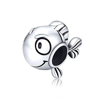 Immagine di Ciondolo a forma di gatto, in argento Sterling 925, cammello, coniglio, delfino, farfalla, per braccialetti Pandora, Tutti