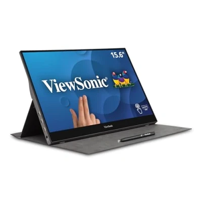 Immagine di Viewsonic TD1655 Monitor LED ERP C (A G) 39.6 cm (15.6 pollici) 1920 x 1080 Pixel 16:9 6.5 ms USB C®, Mini HDMI™, Audio stereo (jack da 3,5 mm) IPS