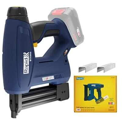 Immagine di Rapid BTX553 18V P4A Pistola Graffatrice, Compatibile con Graffette a Filo Sottile n.53 e Chiodini n. 8, per Tappezzeria Bricolage, Batteria Non Inclusa (5001509)