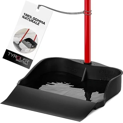Immagine di Tyroler Waterpan Gomma 100% Manico in Alluminio Antiruggine 105cm Multiuso per Pulizia di Pavimenti Asciutti e Bagnati Interni ed Esterni