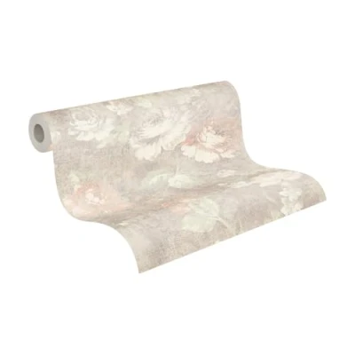 Immagine di A.S. Création Carta da parati in tessuto non floreale marrone, rosso e crema per diverse stanze parete 10,05 m x 0,53