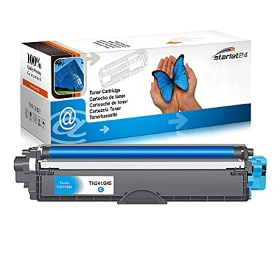 Immagine di TN241 TN245 Toner Ciano Compatibile per Brother TN 241 245 MFC 9332CDW 9142CDN DCP 9022CDW 9020CDW 9017CDW,HL 3142CW HL 3152CDW,TN241