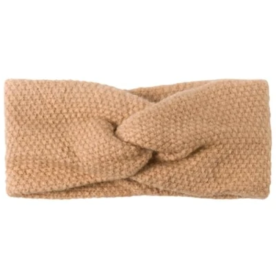 Immagine di styleBREAKER fascia da donna lavorata a maglia con motivo grana di riso e nodo torciglione, calda invernale per capelli, 04026064, colore:Marrone chiaro