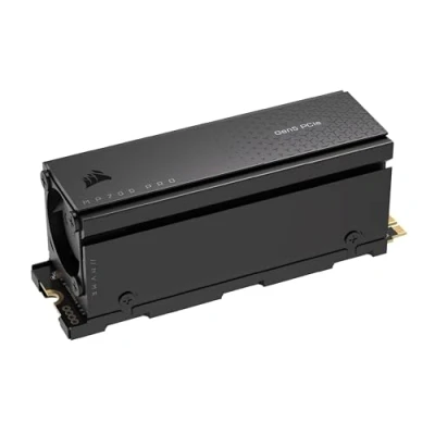 Immagine di Corsair MP700 PRO con Raffreddatore ad Aria 1TB M.2 PCIe Gen5 x4 NVMe 2.0 SSD 2280 Fino a 11.700MB/sec in Lettura Sequenziale NAND TLC Alta Densità Nero