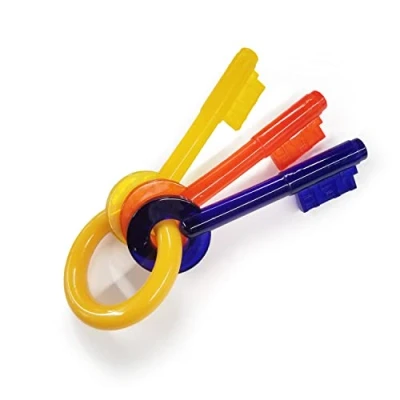 Immagine di Nylabone Chiavi per Cuccioli Puppy Keys Giocattolo masticabile la dentizione e l&#039;igiene Dentale dei Gusto Pollo Small in Fase di Fino a 11 kg