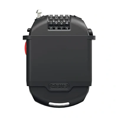 Immagine di ABUS serratura speciale Combiflex 2503/120 staffa UCH 2503 adatta come per bagagli, sci, caschi cavo d&#039;acciaio da 120 cm con codice a combinazione nero