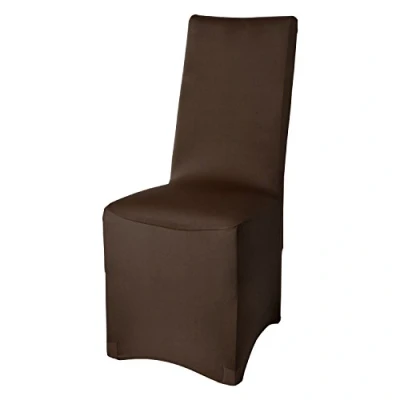 Immagine di Beautissu Fodera coprisedia elastica eventi Leona 45x90cm elegante tessuto bielastico ÖKO TEX Standard marrone
