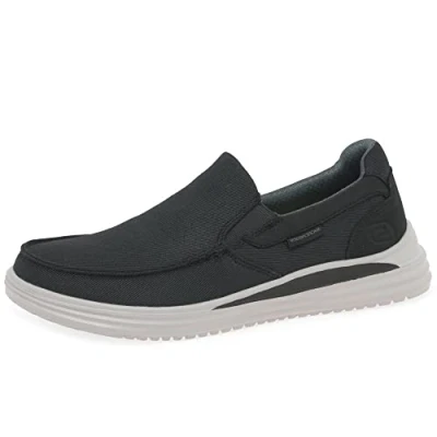 Immagine di Skechers Proven Classic FIT Sneakers basse, Uomo, Taglia: 41, Black Tessuto