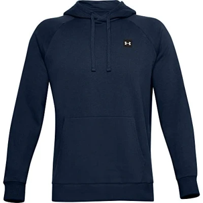 Immagine di Under Armour Rival Hoodie Felpa con cappuccio, Uomo, Taglia: Large, Academy/onyx white
